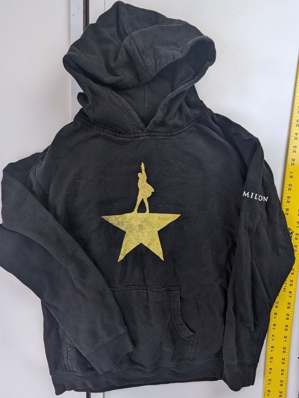 Kids Black Hoodie with Hamilton Broadway